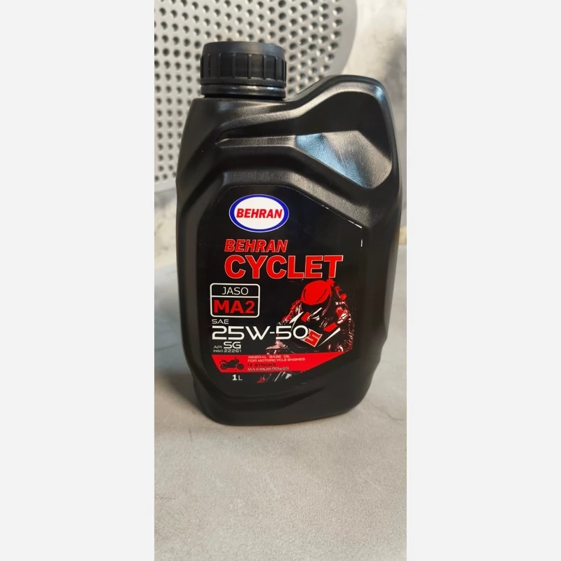 تصویر روغن موتور 1 لیتری 25/50-بهران سیکلت SL 