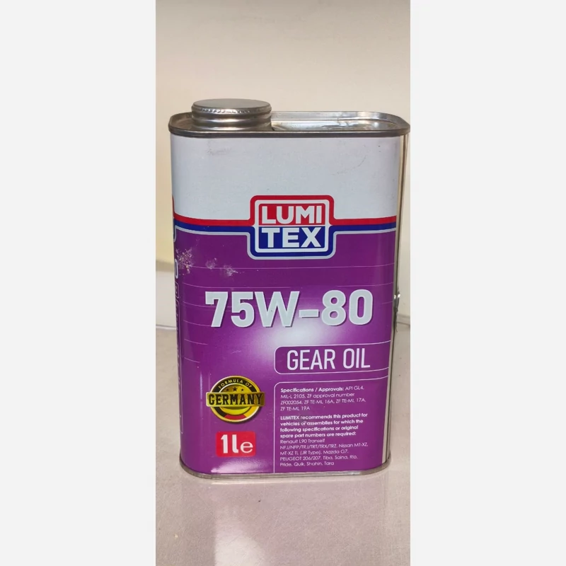 تصویر روغن دنده 1 لیتری 75/80 لومیتکس آلمان(GL4) 
