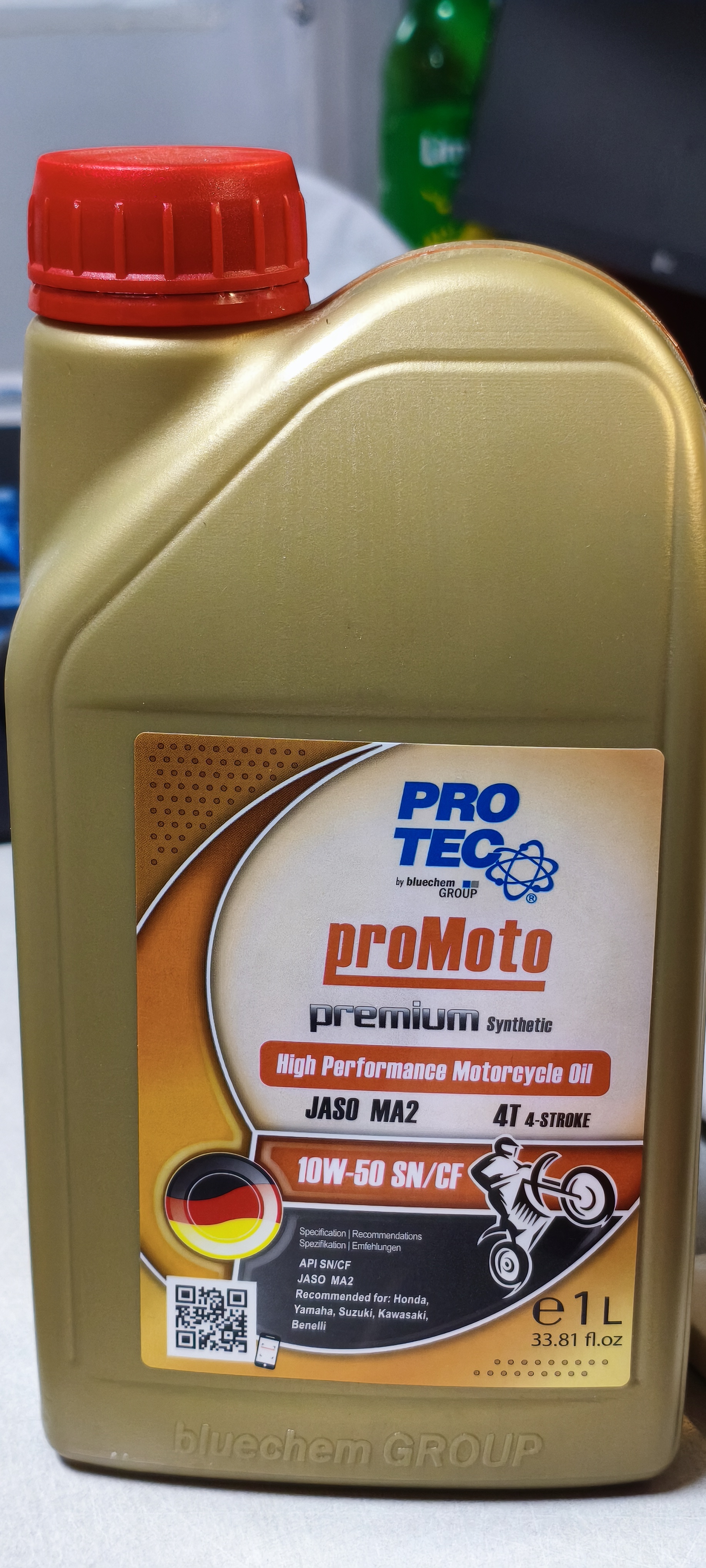 پروتک روغن موتور خودرو روغن موتور سیکلت پروتک 10W50 SN/CF حجم یک لیتر +تضمین اصالت کا...