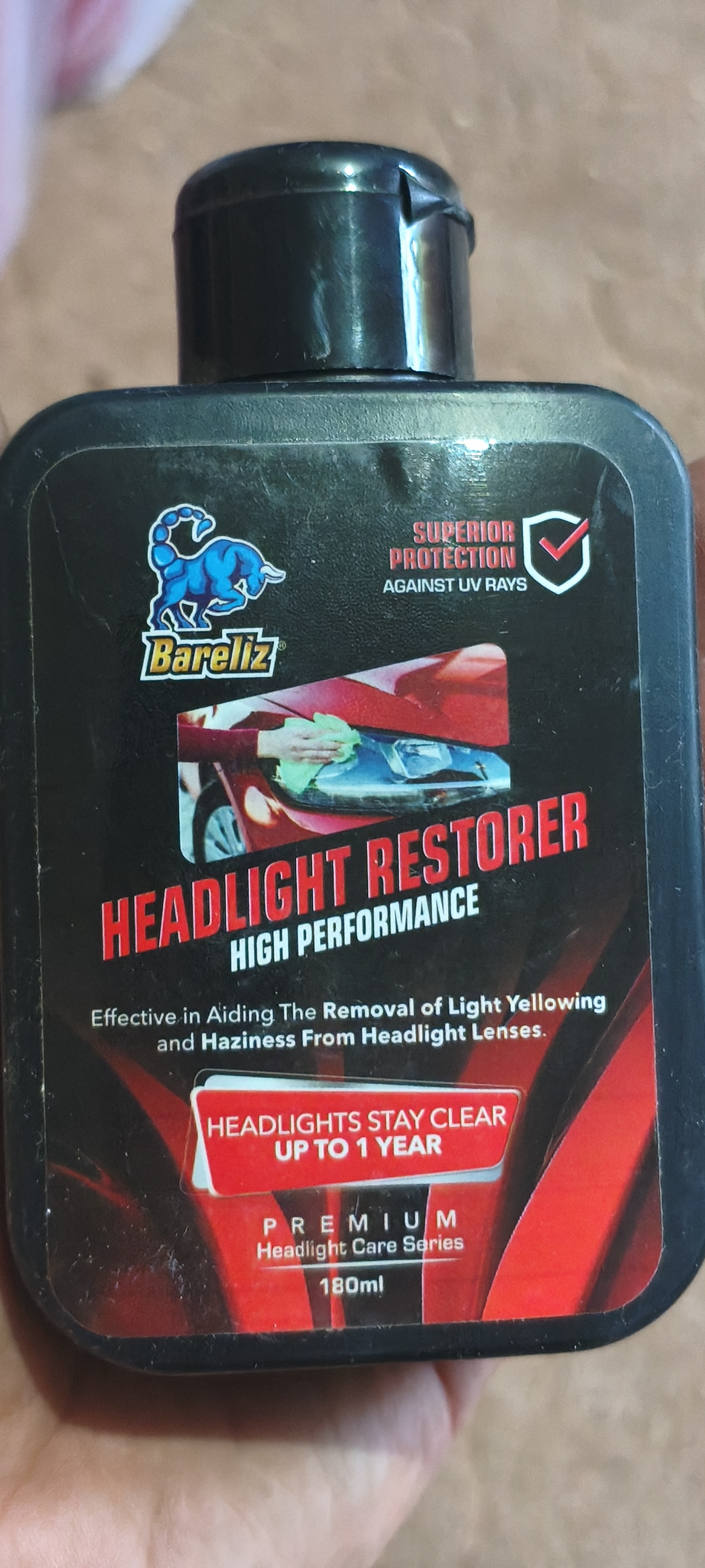 اسپري براق کننده چراغ خودرو-بارليز--Headlight Restorer