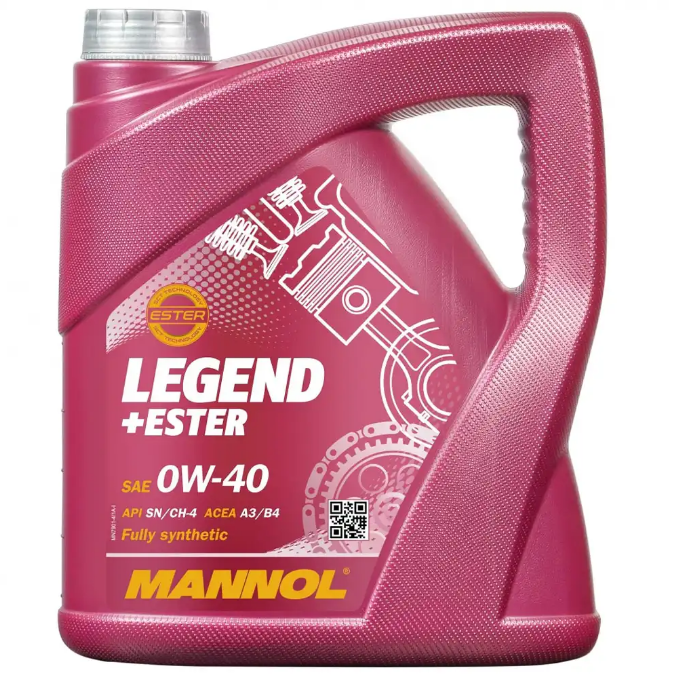 روغن موتور مانول 0W40 Legend حجم 4 لیتر